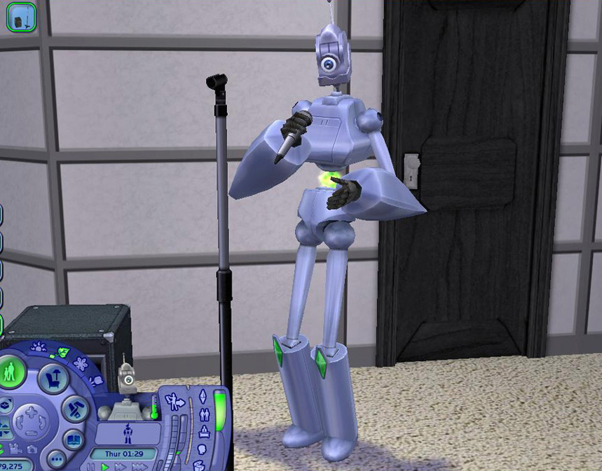 Sims 2 Open for Business robot crafting station Sim making robots