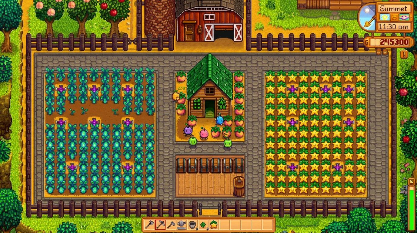 Stardew Valley Sprinkler Layout